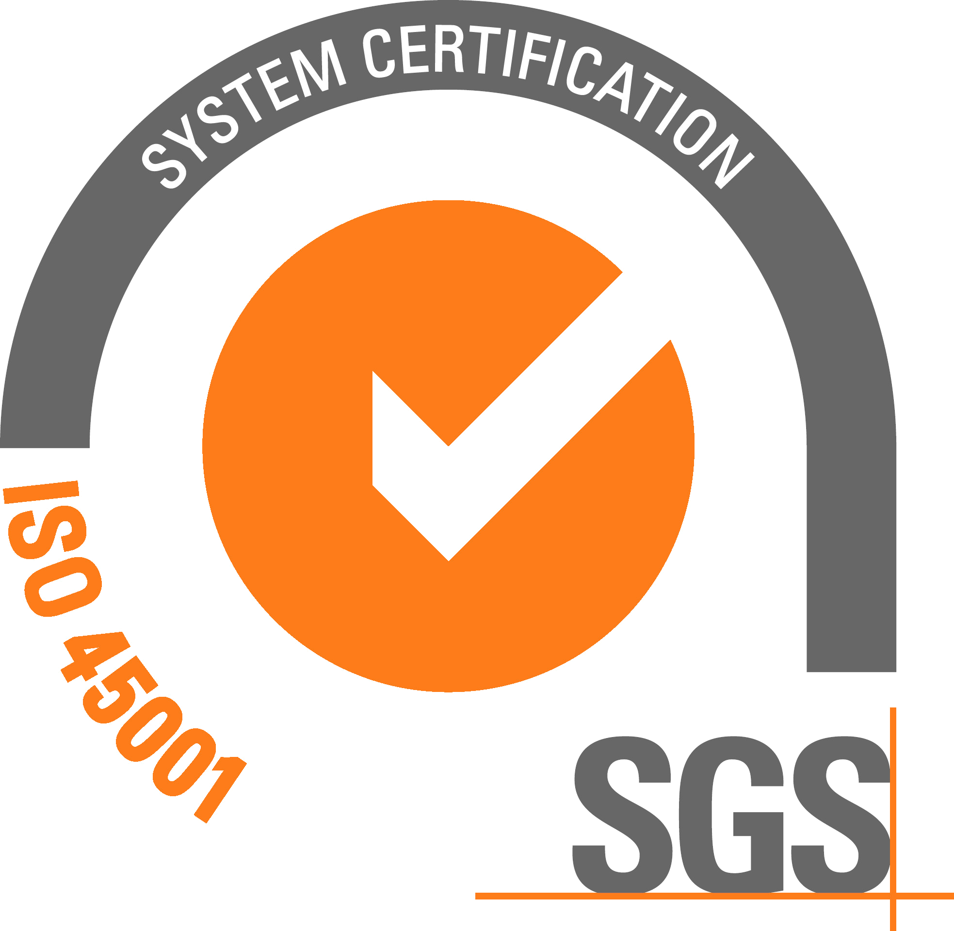 SGS ISO 45001 certified management system